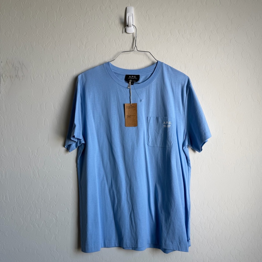 A.P.C. Blue Andrew Shirt Sz. S